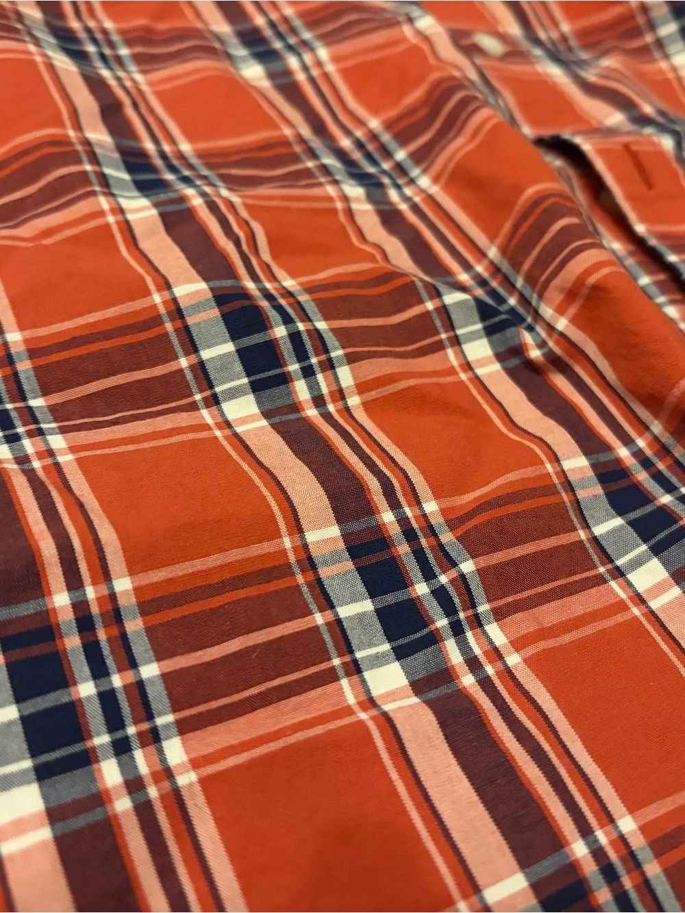 J Crew Men’s Red Plaid Button-Down Shirt